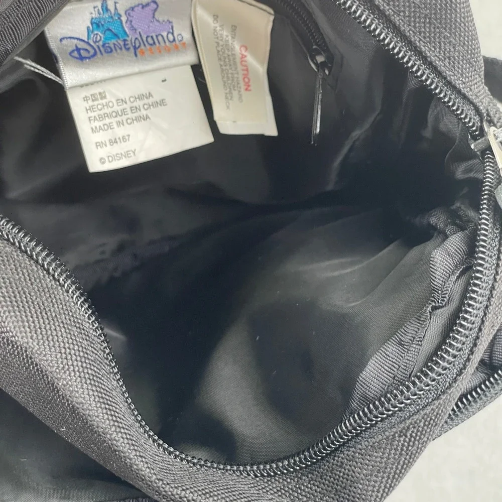Disneyland Resort 50th Anniversary Mickey Mouse Black Canvas Crossbody Bag 2005‎